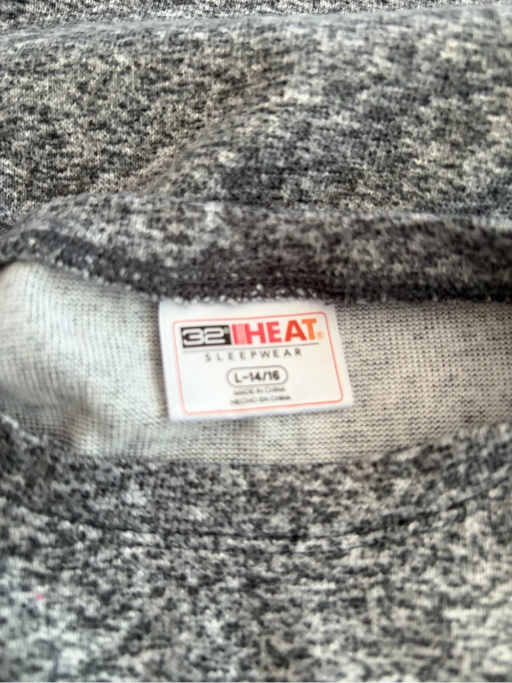 32 Degrees Kids Gray Heather Short Sleeve Pajama Set - Top & Shorts